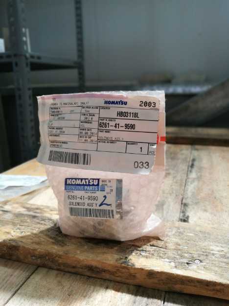 Label of KOMATSU SOLENOID ASS'Y 6261419590