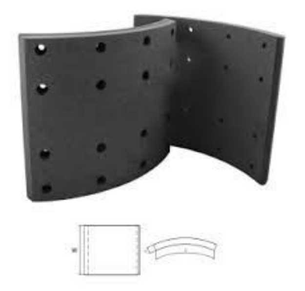 Picture of WABCO 83310 BRAKE LINING